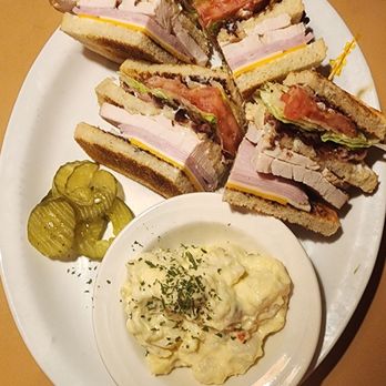 Shay's Restaurant - The Club w/pickles & potato salad (9/11/26) - Breakfast & Brunch Near Me - Shoreline, Washington Shay's Restaurant - The Club w/pickles & potato salad (9/11/26) - Breakfast & Brunch Near Me - Shoreline, Washington