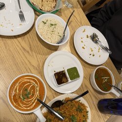 Mehfil Bistro - Incline Village - Chicken biryani Garlic Naan-bread Butter Chicken