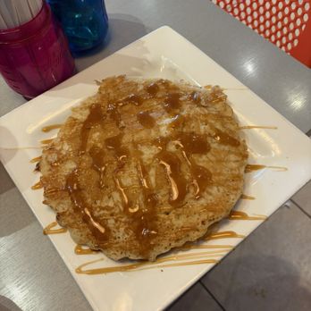 Wake Up Café - Alfajores Pancakes (Dulce de Leche Pancakes) - American Near Me - New Smyrna Beach, Florida Wake Up Café - Alfajores Pancakes (Dulce de Leche Pancakes) - American Near Me - New Smyrna Beach, Florida