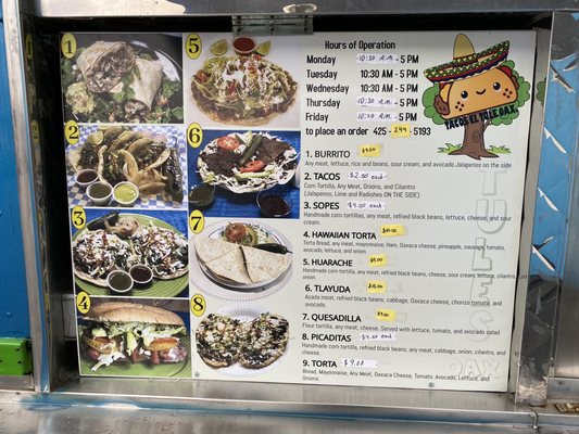 Menu photo 2 Tacos El Tule Monroe, WA
