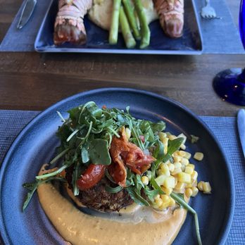50 Ocean - Colossal Crab Cake $ stuffed lobster tails - Seafood Near Me - Delray Beach, Florida