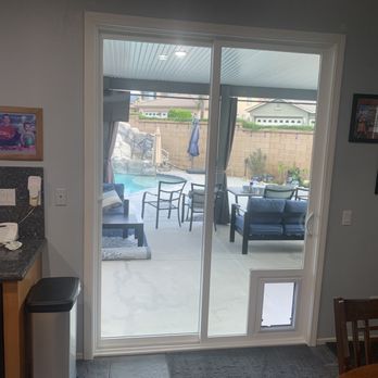 Hometime Windows & Doors - Doggie door slider - Windows Installation Near Me - Redlands, California Hometime Windows & Doors - Doggie door slider - Windows Installation Near Me - Redlands, California