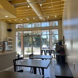 Cyclops Coffee - Inside seating, a lot of outlets and tables to charge phone or laptops!