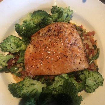 BJ's Restaurant & Brewhouse - Enlightened Cherry Chipotle Glazed Salmon* - New American Near Me - Huntsville, Alabama BJ's Restaurant & Brewhouse - Enlightened Cherry Chipotle Glazed Salmon* - New American Near Me - Huntsville, Alabama