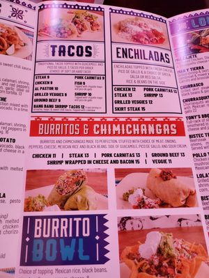 Menu photo 3 Lola's Tex-Mex Restaurant Andover, NJ