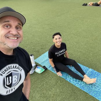 Beacon Park - Enjoying yoga in the park. - Parks Near Me - Detroit, Michigan