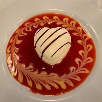 Chef Chai - Strawberry and vanilla Gelato in a white choco shell - yum - Asian Fusion Near Me - Honolulu, Hawaii