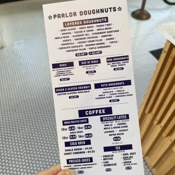 Parlor Doughnuts - Menu side 1 - Donuts Near Me - Denver, Colorado Parlor Doughnuts - Menu side 1 - Donuts Near Me - Denver, Colorado