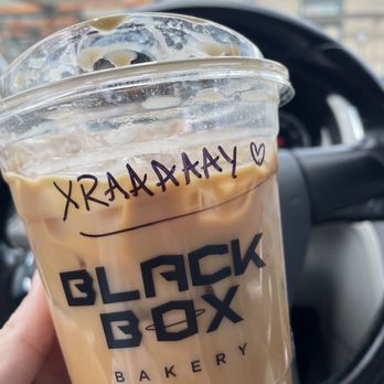 Black Box Bakery - Iced oat milk dirty chai - Bakeries Near Me - Edgewater, Colorado Black Box Bakery - Iced oat milk dirty chai - Bakeries Near Me - Edgewater, Colorado
