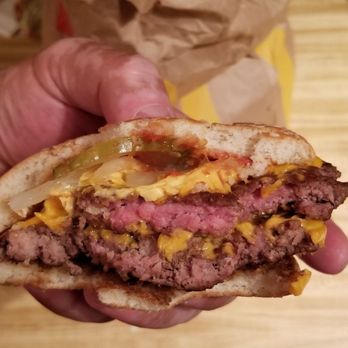 McDonald's - Here's a picture of the raw burger I was served at this McDonald's tonight. 8/8/18 - Fast Food Near Me - Livermore, California McDonald's - Here's a picture of the raw burger I was served at this McDonald's tonight. 8/8/18 - Fast Food Near Me - Livermore, California