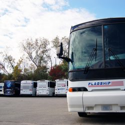 Flagship Bus RI - Our fleet consists of a diverse community of coaches ranging from 40 to 56 passenger vehicles featuring the Voyager Onboard GPS tracking.