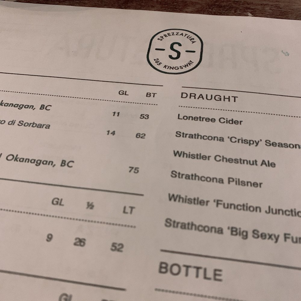 Sprezzatura - Pizza Near Me - Vancouver, British Columbia