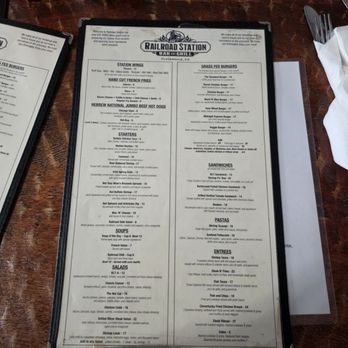 Railroad Station Bar and Grill - Menu - New American Near Me - Cloverdale, California Railroad Station Bar and Grill - Menu - New American Near Me - Cloverdale, California