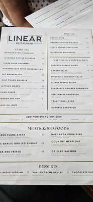 Menu photo 1 Linear Restaurant Grand Rapids, MI