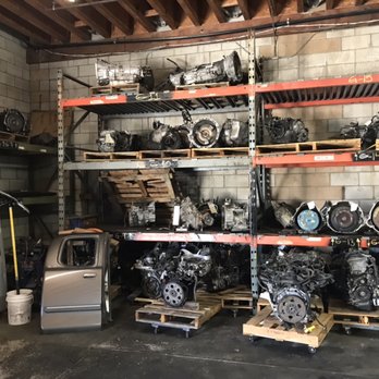 Pacific Auto Wrecking - Rows of transmissions and engines available for a great price! - Auto Parts & Supplies Near Me - Ontario, California