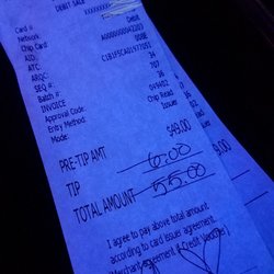 Subi's Place Gentlemens Club - BRING YOUR WALLET. Five drinks (2x Miller Lite, 3x vodka cranberry) cost $49.