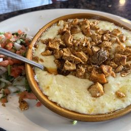 Chicken fajita flameado