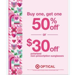 Target Optical - Valentine's Day special !!! Come on and take advantage of this great discount. Offer available from Feb 5 - Feb 17.