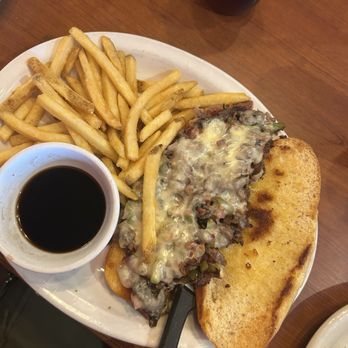 The Bakery Restaurant - Philly Cheese Steak load (reindeer sausage) - American Near Me - Fairbanks, Alaska The Bakery Restaurant - Philly Cheese Steak load (reindeer sausage) - American Near Me - Fairbanks, Alaska
