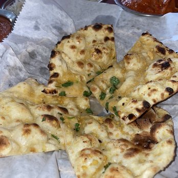 Dinner India - Garlic naan - Indian Near Me - Pensacola, Florida