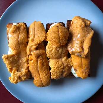 Aloette - Another shot of the uni on toast. - French Near Me - Toronto, Ontario Aloette - Another shot of the uni on toast. - French Near Me - Toronto, Ontario