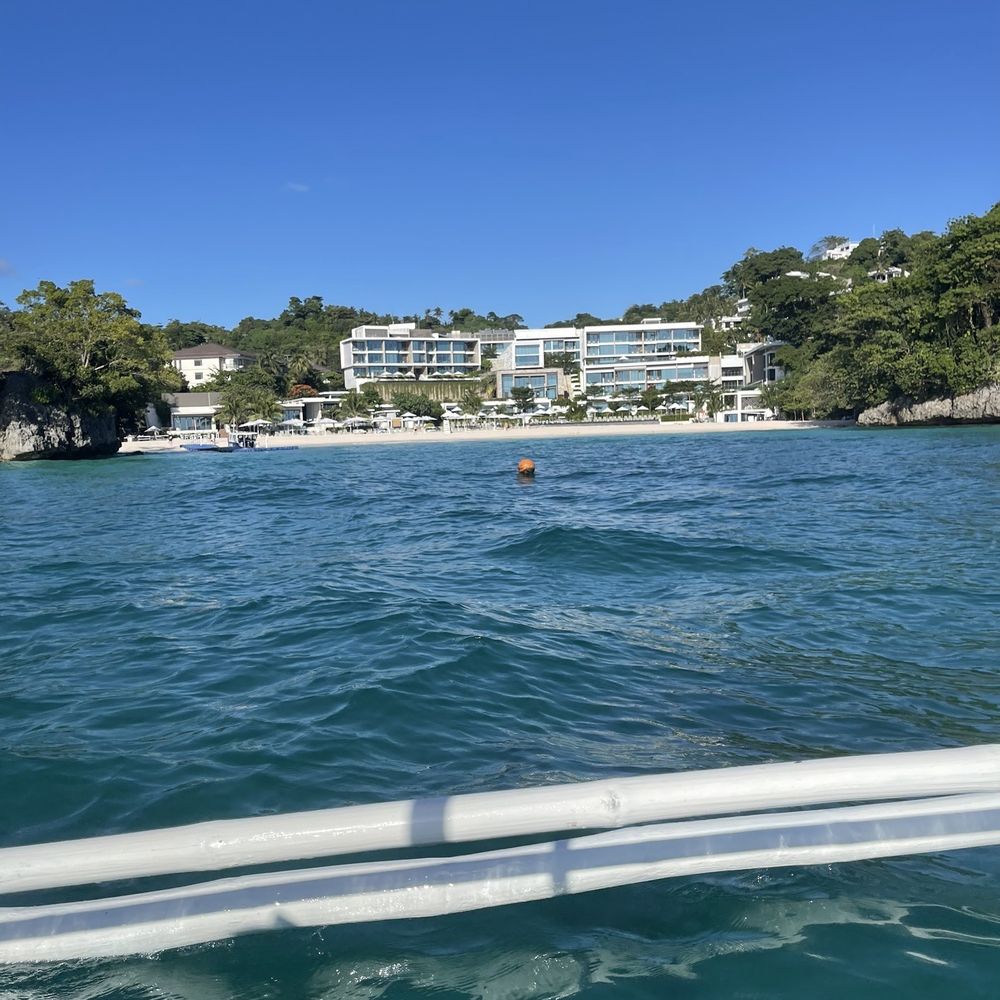 Resort view from the water