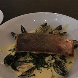 Salmon with mussels- delicious! Salmon with mussels- delicious!