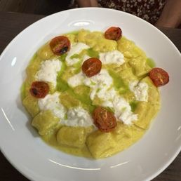 Burrata Gnocchi in a Sweet Corn sauce