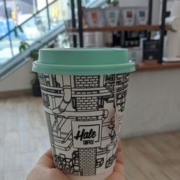 a hand holding a coffee cup a hand holding a coffee cup