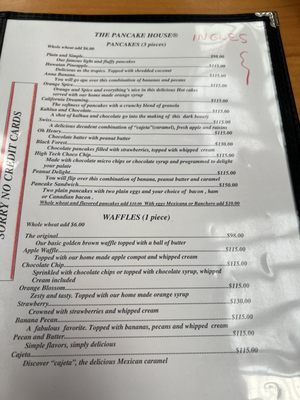 Menu photo 2 The Pancake House Puerto Vallarta, JAL
