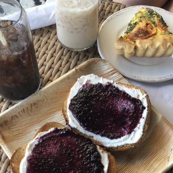 Blossom Cafe - blueberry basil ricotta toast & quiche - Coffee & Tea Near Me - Skippack, Pennsylvania
