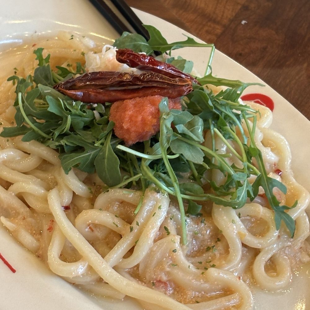 New Fuji - SNOW CRAB AND MENTAIKO PEPPERONCINO - Japanese Near Me - Vancouver, British Columbia