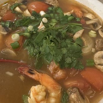 Manee Thai Cuisine & Bar - 095. Tom Yum with Noodle - Thai Near Me - Frisco, Texas
