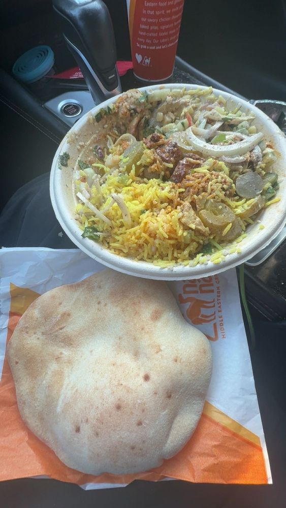 Food from Naf Naf Grill