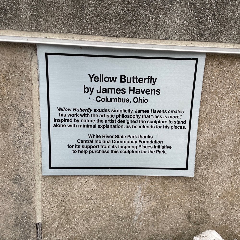 Yellow Butterfly - Public Art Near Me - Indianapolis, Indiana Yellow Butterfly - Public Art Near Me - Indianapolis, Indiana