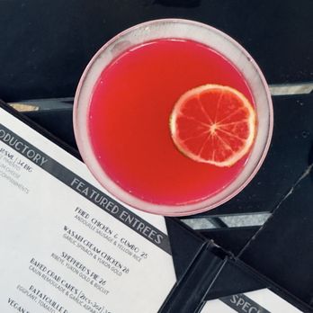 The District SPR - Signature yuzu drink, their take on a cosmo - Wine Bars Near Me - Jacksonville, Florida The District SPR - Signature yuzu drink, their take on a cosmo - Wine Bars Near Me - Jacksonville, Florida