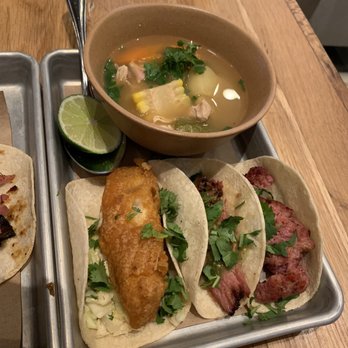 bartaco - Reston - Baja fish, chicken pastor, spicy chorizo w/soup - Tacos Near Me - Reston, Virginia