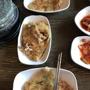 DuBu - Small seafood pancake - Korean Near Me - Elkins Park, Pennsylvania