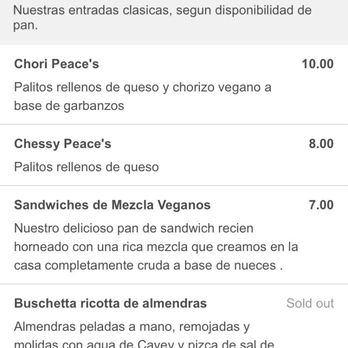 Peace n' Loaf - 03/18/23 - Vegetarian Near Me - Cayey, Puerto Rico