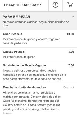 Menu photo 6 Peace n' Loaf Cayey, PR