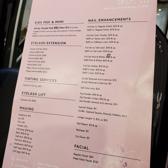 Gloss Nail Bar - Menu of services - Nail Salons Near Me - Houston, Texas