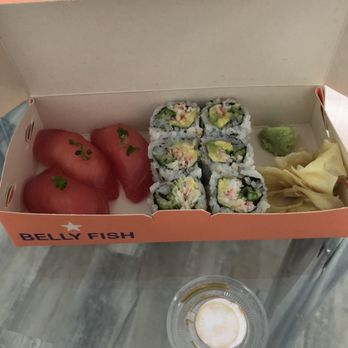Belly Fish - Real Crab California Roll Yellowfin / Big Eye Tuna - Nigiri (1 per order) - Sushi Bars Near Me - Hallandale Beach, Florida Belly Fish - Real Crab California Roll Yellowfin / Big Eye Tuna - Nigiri (1 per order) - Sushi Bars Near Me - Hallandale Beach, Florida
