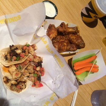 Buffalo Wild Wings - Tacos and wings (watch out for the sauce staining your nails!) - Chicken Wings Near Me - Irving, Texas