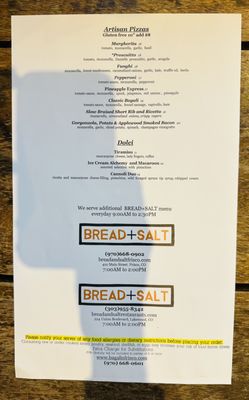 Menu photo 4 Bagalis Frisco, CO