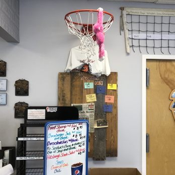 Bobcat Creamery - a basketball hoop hanging from the ceiling - Ice Cream & Frozen Yogurt Near Me - Manchester, Pennsylvania Bobcat Creamery - a basketball hoop hanging from the ceiling - Ice Cream & Frozen Yogurt Near Me - Manchester, Pennsylvania