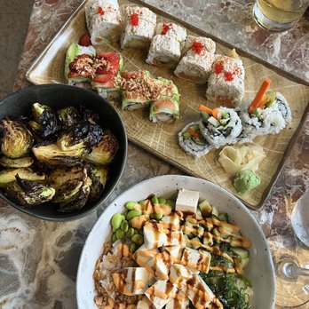 The Blue Elephant - Tofu poke, sprouts, veggie, Calixto and Godzilla rolls - Thai Near Me - Pottstown, Pennsylvania The Blue Elephant - Tofu poke, sprouts, veggie, Calixto and Godzilla rolls - Thai Near Me - Pottstown, Pennsylvania