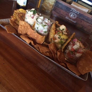 Ceviche's - Ceviche Quatro! One person can order as an entree and be FULL UP or share with up to 4 people as an app - Seafood Near Me - Wilmington, North Carolina Ceviche's - Ceviche Quatro! One person can order as an entree and be FULL UP or share with up to 4 people as an app - Seafood Near Me - Wilmington, North Carolina