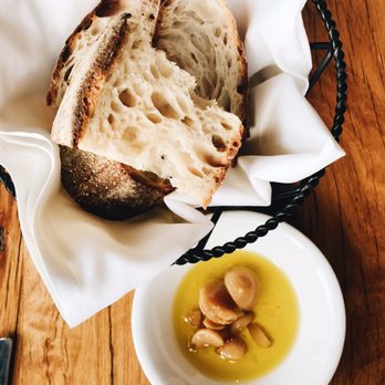 Metropolis - Bread and olive oil complimentary before the meal. - New American Near Me - Boston, Massachusetts Metropolis - Bread and olive oil complimentary before the meal. - New American Near Me - Boston, Massachusetts