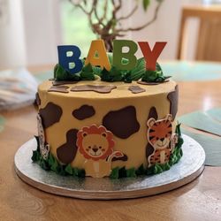 Kake Korner - Safari themed baby shower cake