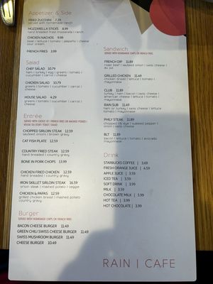 Menu photo 1 Rain Cafe Lubbock, TX